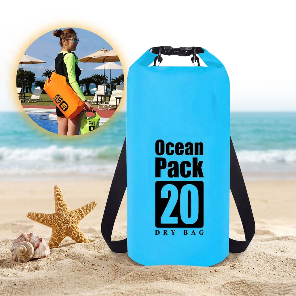  Sac Étanche Ocean Pack 20L Protection Waterproof Totale pour Kayak et Plage - حقيبة الظهر المائية المضادة للماء والتمزق أوشن باك (20 لتر)