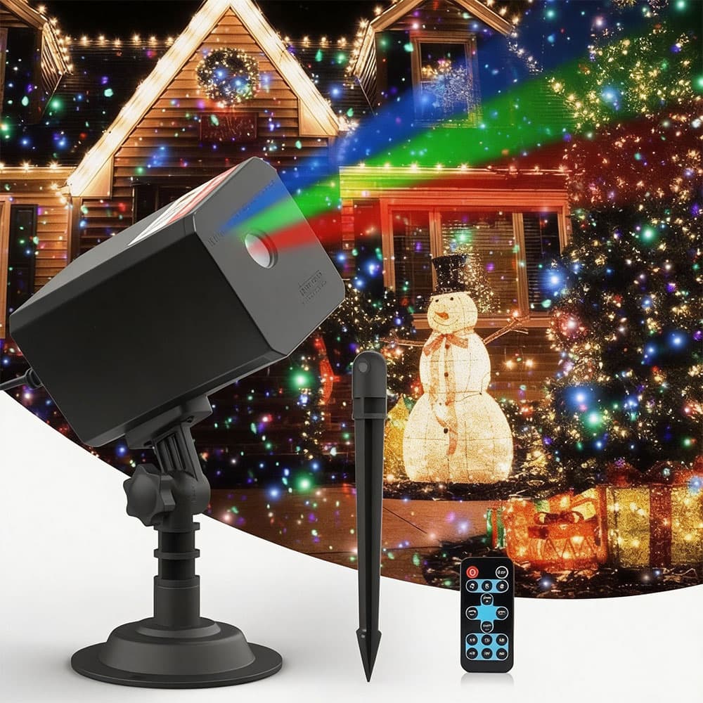 Projecteur Laser Décoratif Extérieur et Intérieur Éclairage Festif - جهاز عرض ليزر ديكور منزلي وللحدائق للاحتفالات 