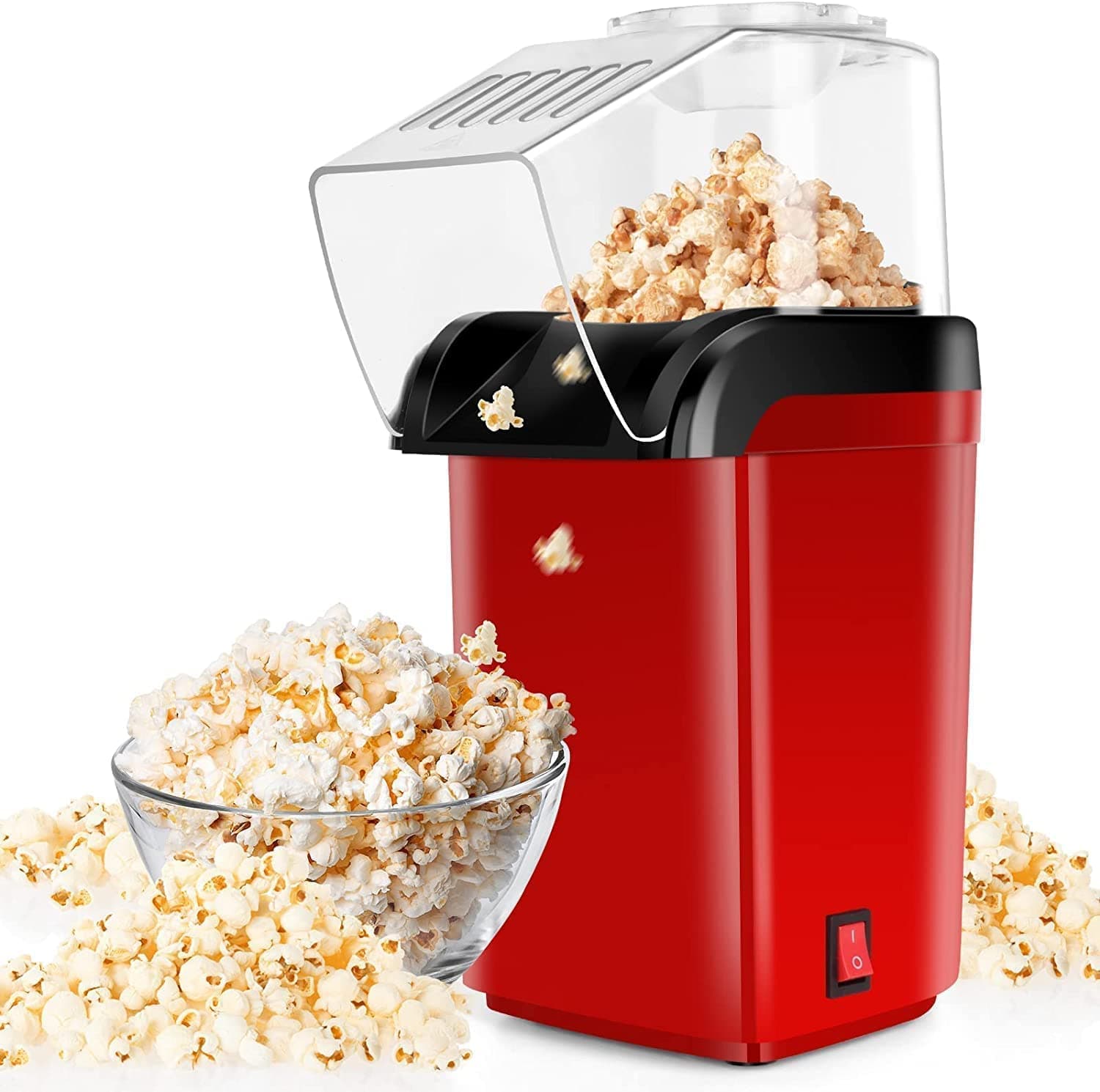 Machine à Pop-Corn Sans Huile 1200W Écologique et Préparation Rapide - آلة تحضير الفشار الصحي بالهواء الساخن بدون زيت