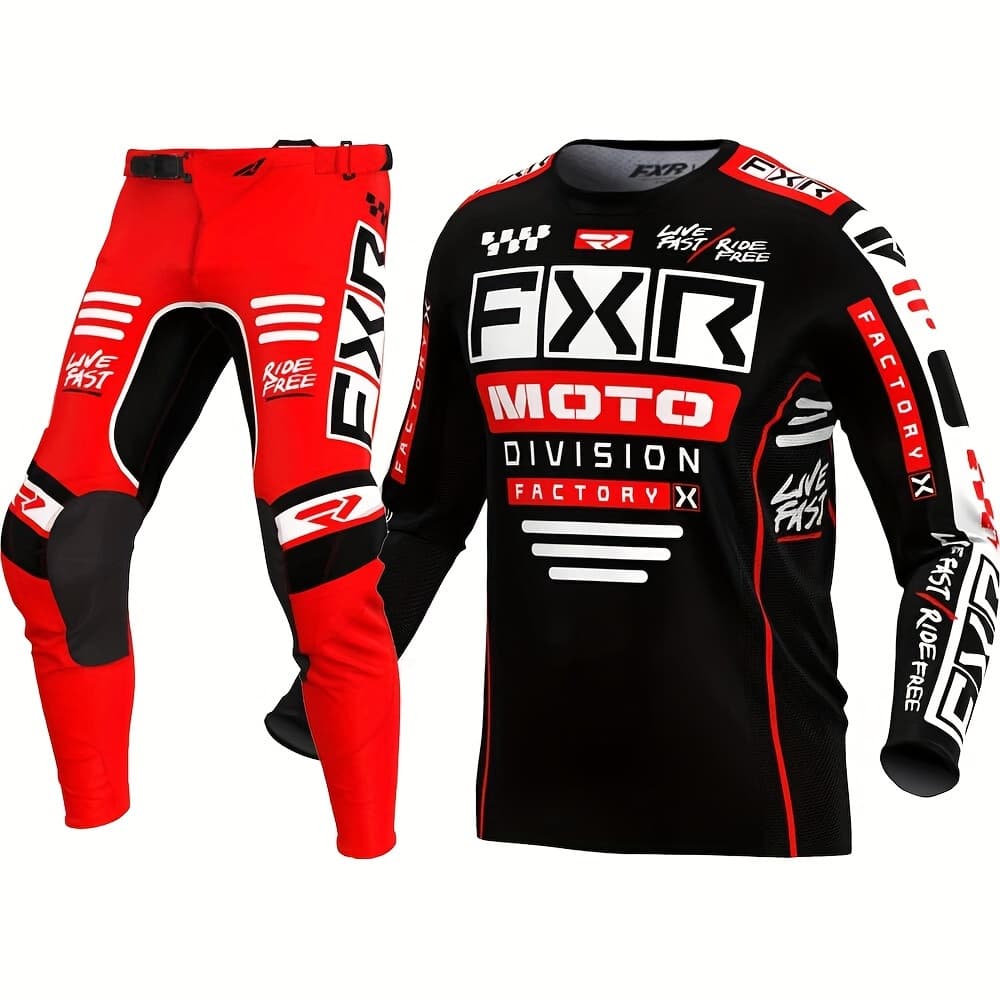 Tenue de Motocross FXR Modèle 2026 Ensemble Maillot et Pantalon MOTO Performance - طقم ملابس موتوكروس إصدار 2024 (قميص + بنطال)