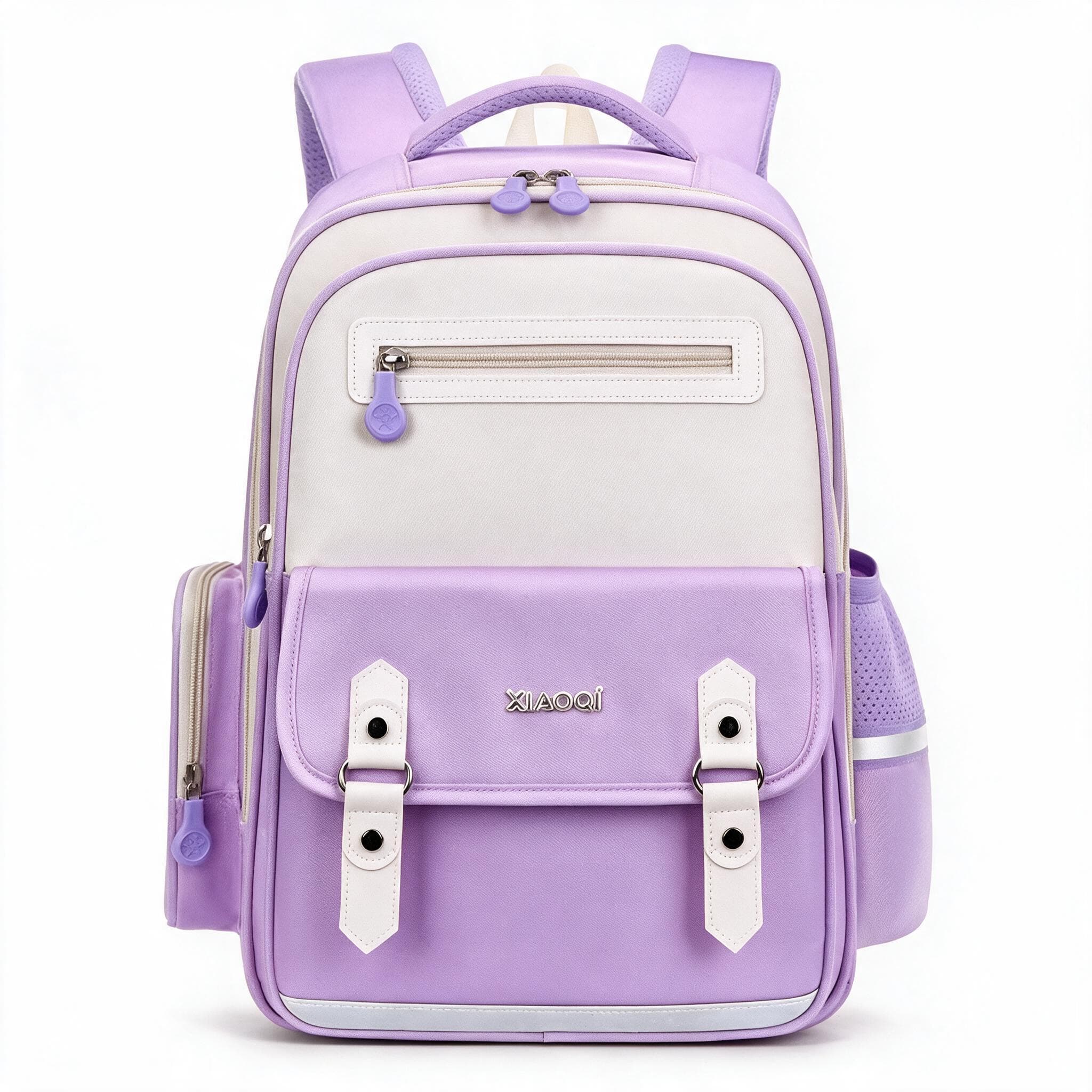 Sac à Dos Scolaire Style Kawaii Grand Volume Tissu Imperméable Mauve SACKDS08MV - حقيبة مدرسية بتصميم كاوايي