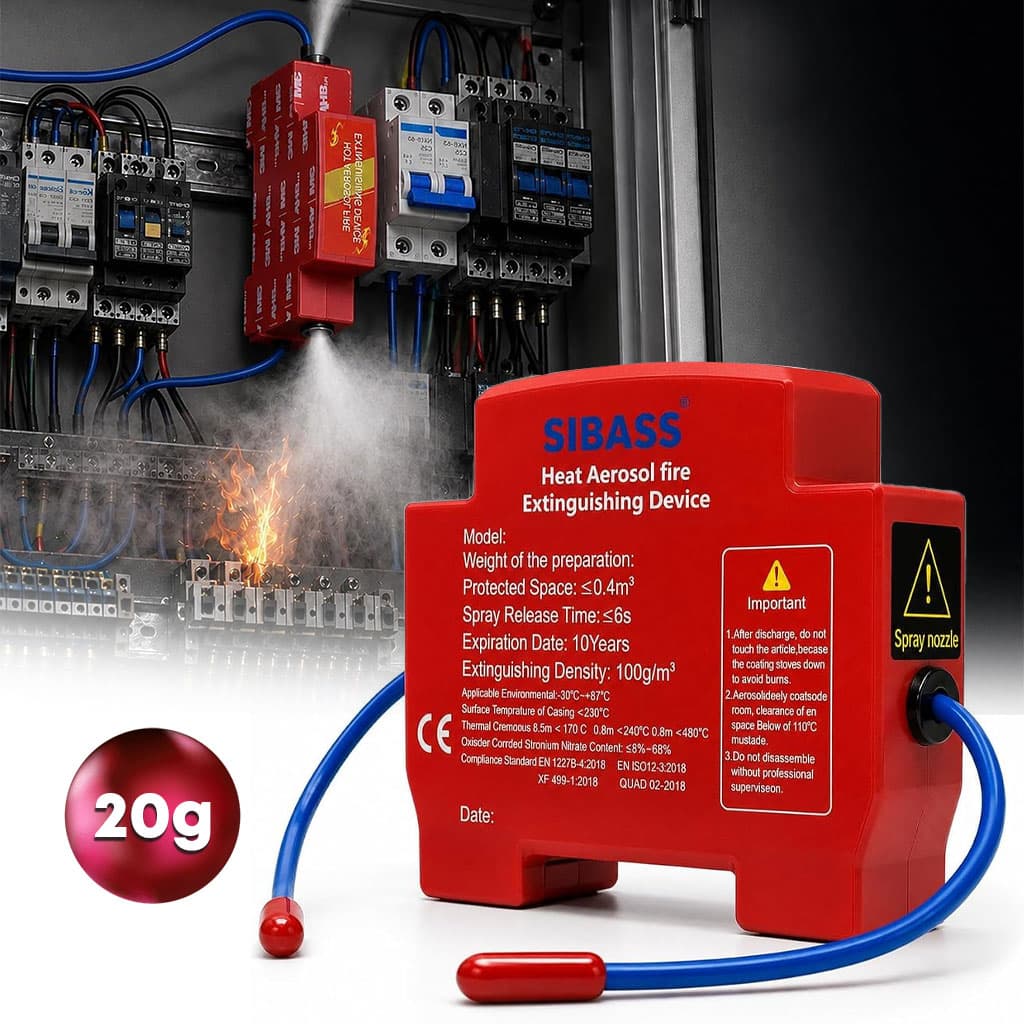 Extincteur Aérosol Automatique pour Armoires Électriques Activation Thermique 20G - جهاز إطفاء الحريق الهوائي الأوتوماتيكي للخزانات الكهربائية