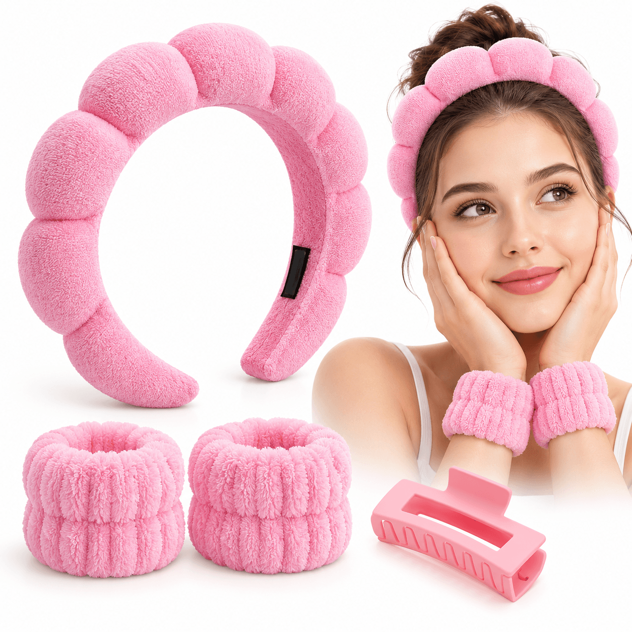 Ensemble Soin du Visage 4 Pièces pour Femmes  - طقم العناية بالوجه وغسيل البشرة 4 قطع