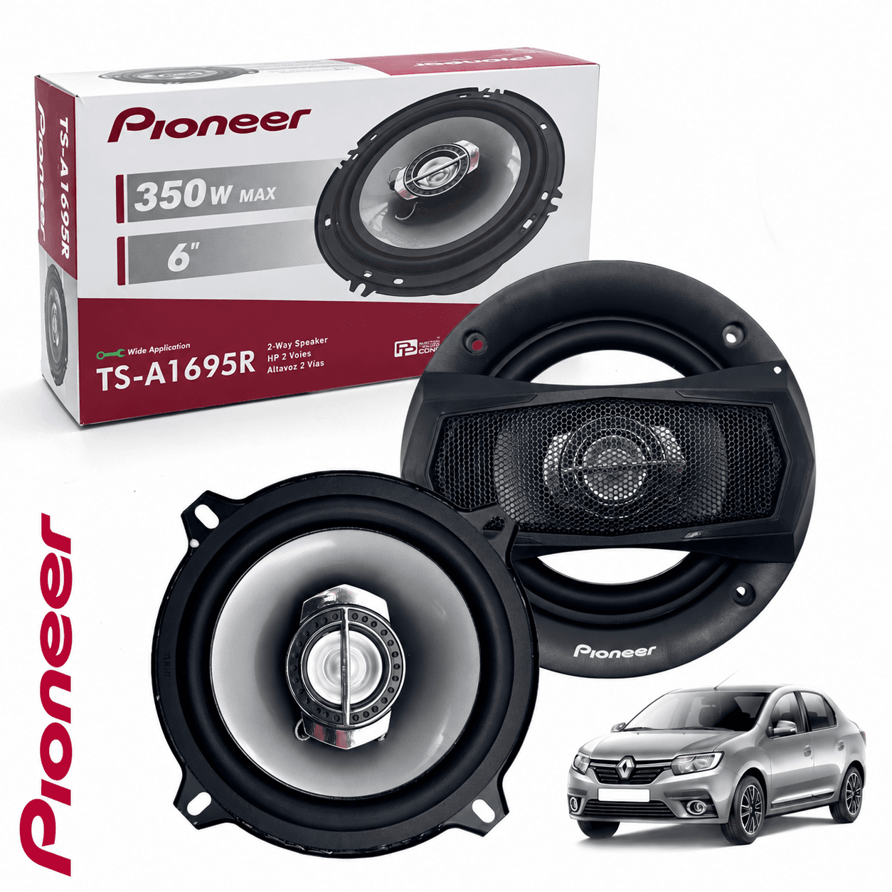 Haut-Parleur Pioneer Coaxial de Voiture 350W avec Stéréo Omnidirectionnels - مكبرات صوت للسيارة