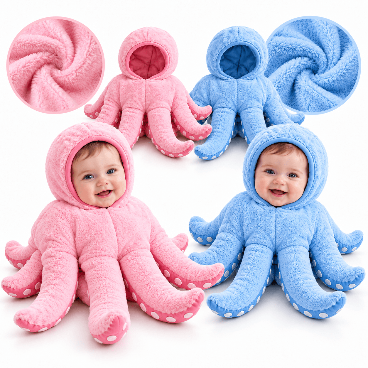 Costume Bébé Pieuvre Doux et Confortable – زيّ أطفال على شكل أخطبوط ناعم ومريح