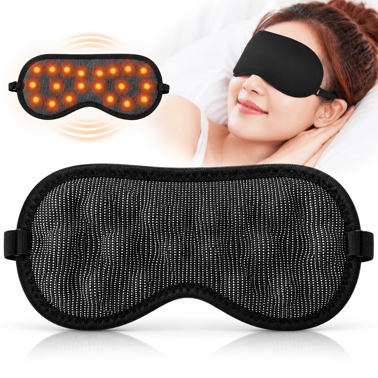 Masque de Sommeil Magnétique Confortable - قناع نوم مغناطيسي مريح للعينين ومضاد للإرهاق