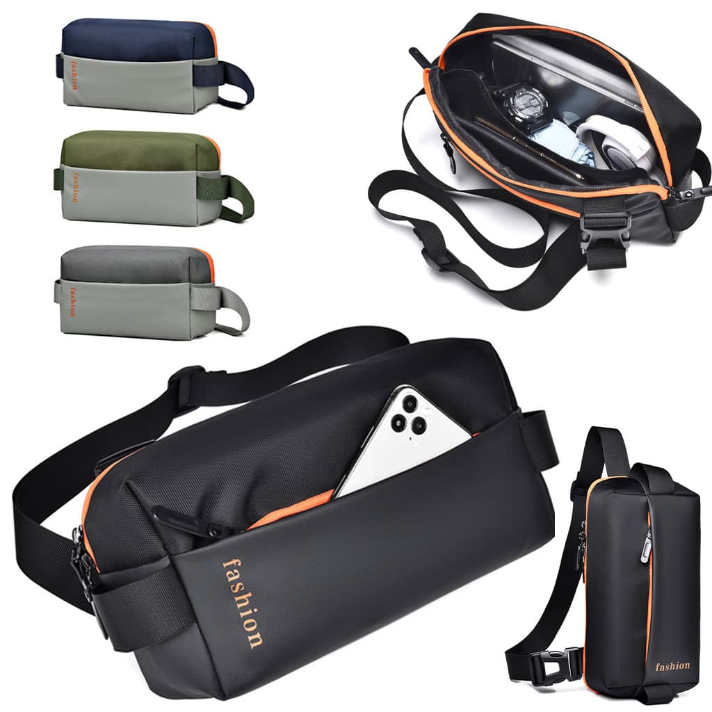 Sac de Poitrine Fashion pour hommes avec bandoulière LX067 - حقيبة أغراض حجم كبير