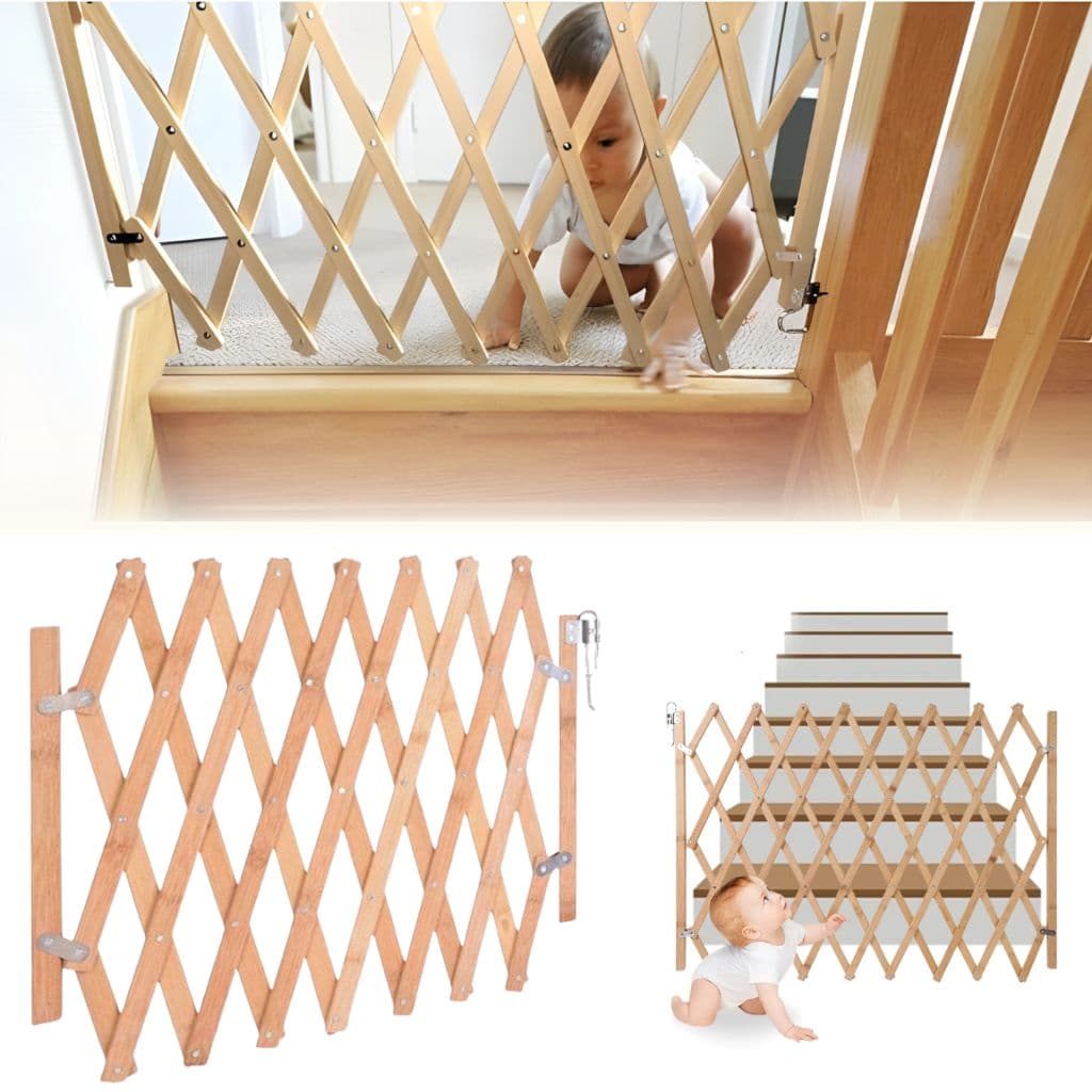 Barrière de sécurité pliable en bois pour Enfant - حاجز حماية للأطفال متعدد الإستعمالات
