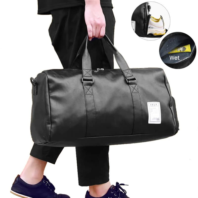 Cabas de voyage en cuir PU Pour Homme