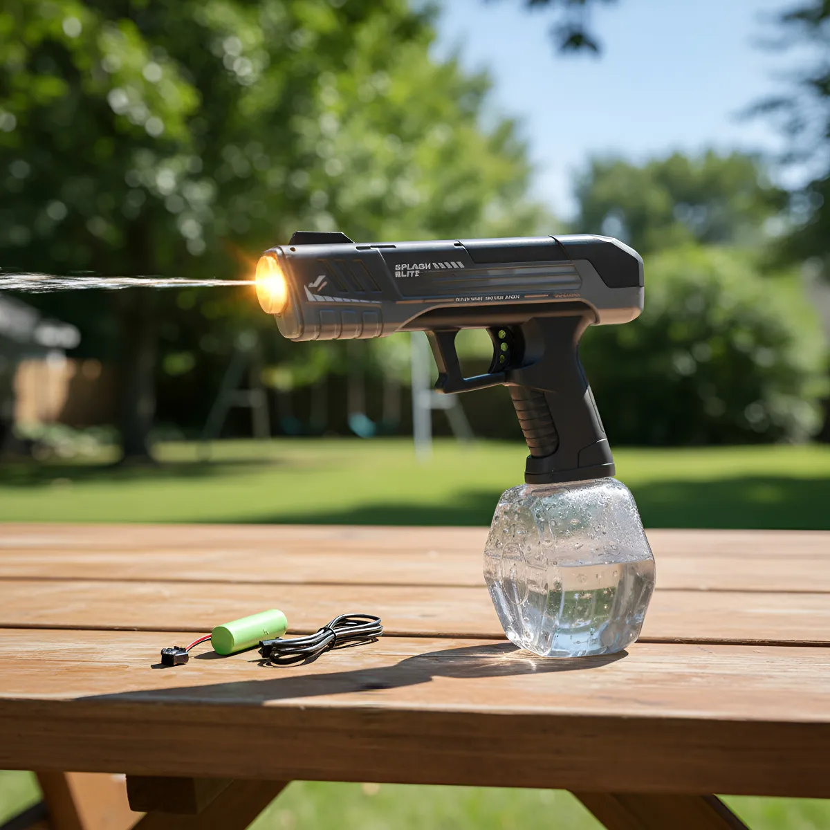 Pistolet à Eau Electrique 350 ML avec Effets Lumineux V2 - مسدس مائي أوتوماتيكي