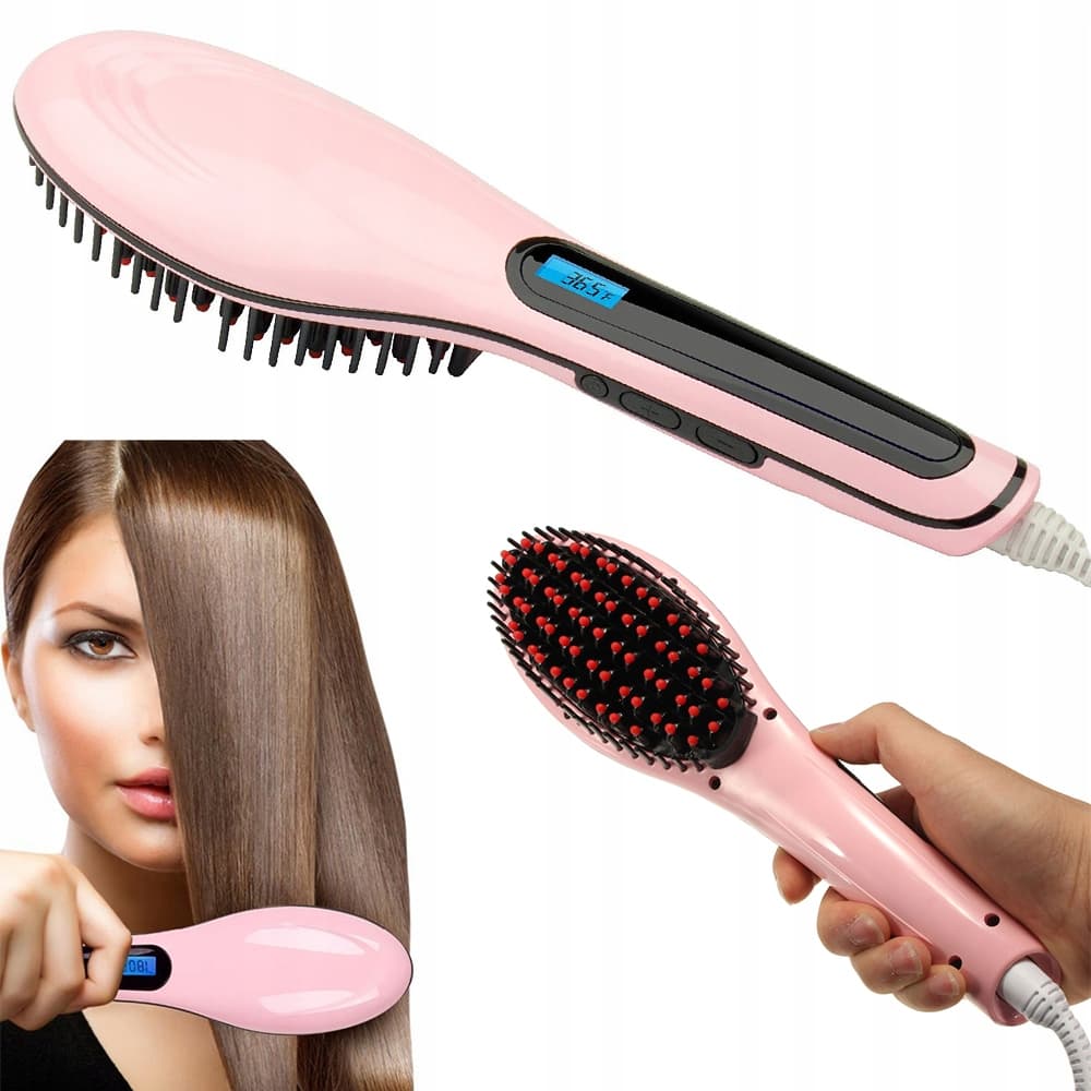 Braun Brosse à cheveux en céramique avec écran LCD chauffage numérique