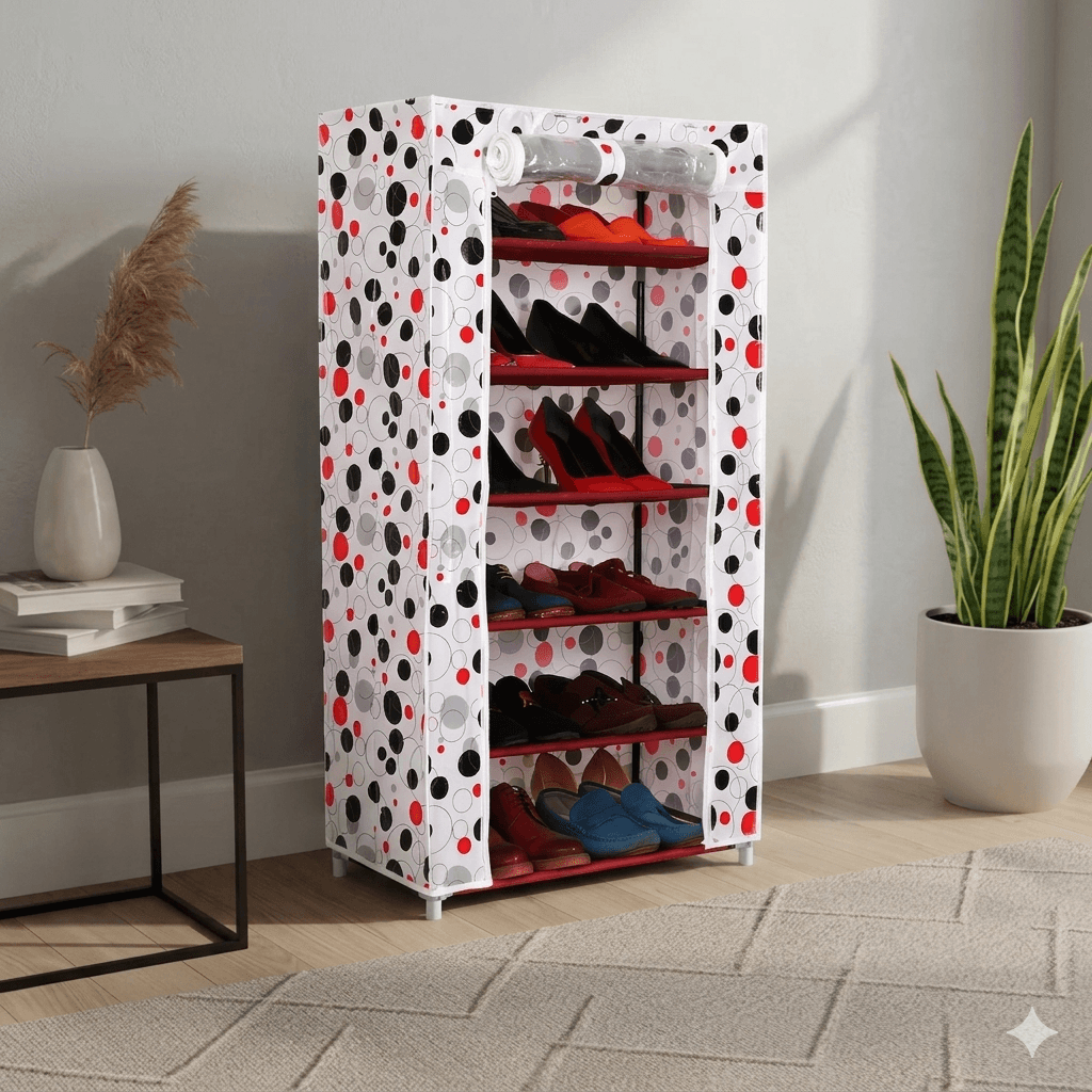 Armoire à chaussures étanche à 6 niveaux zipper - خزانة أحذية 6 رفوف