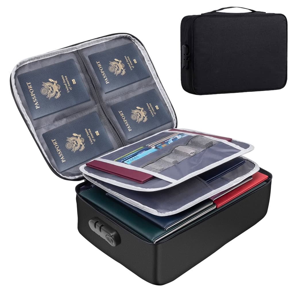 Organiseur de documents multifonctionnel avec serrure de sécurité - حقيبة تنظيم الملفات مع قفل أمان برمز سري