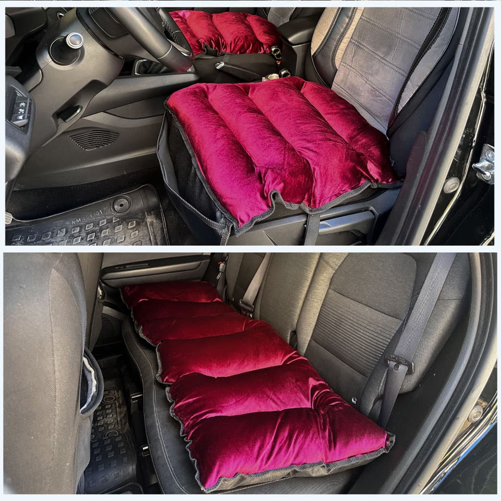 Pack Housse de Protection Siège Auto en Velours Rembourrée Confortable et Moelleux 3PCS – طقم أفرشة مقاعد السيارة جد مريحة
