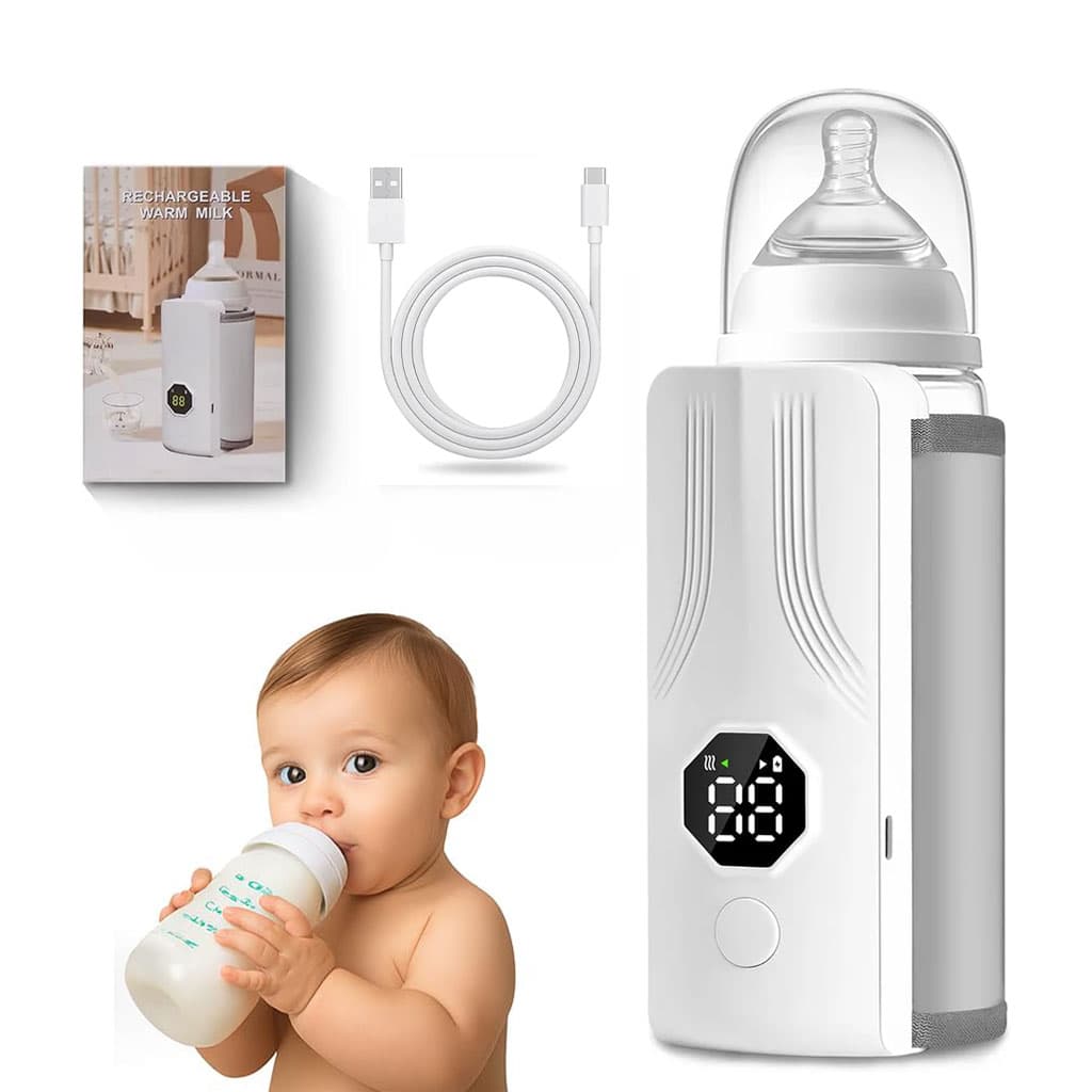 Chauffe-biberon portable rechargeable avec écran LCD et Température réglable - سخان قارورة الحليب