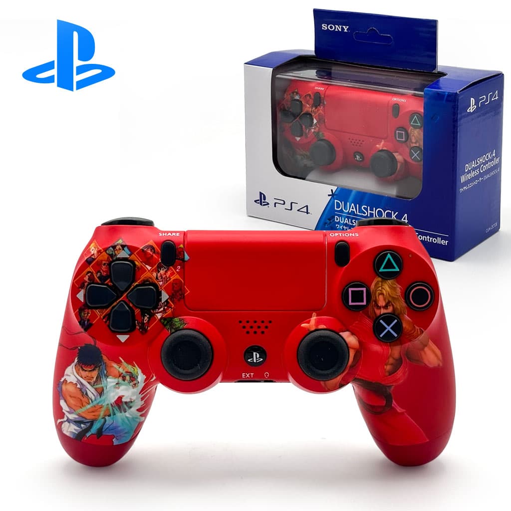 SONY DualShock Manette PS4 Sans Fil, Batterie Rechargeable (High Copy) – Edition Street Fighter