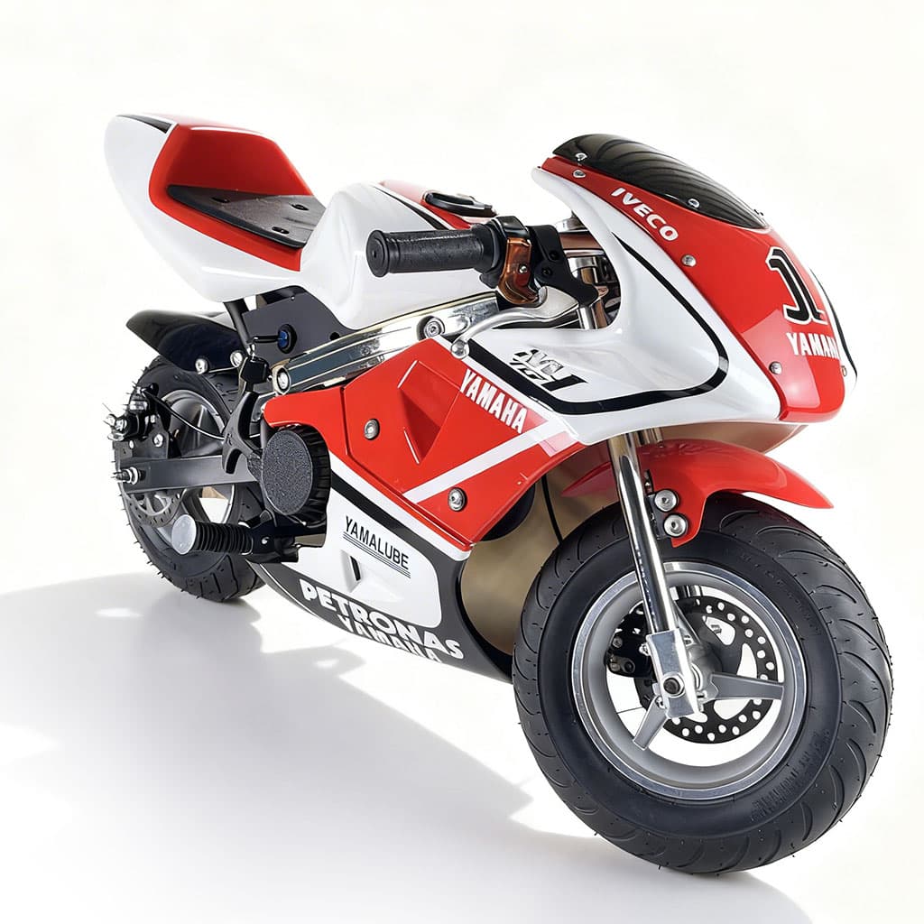 Mini Moto GP pour Enfants Moteur 49cc Démarrage à Tirette - دراجة نارية محرك بنزين