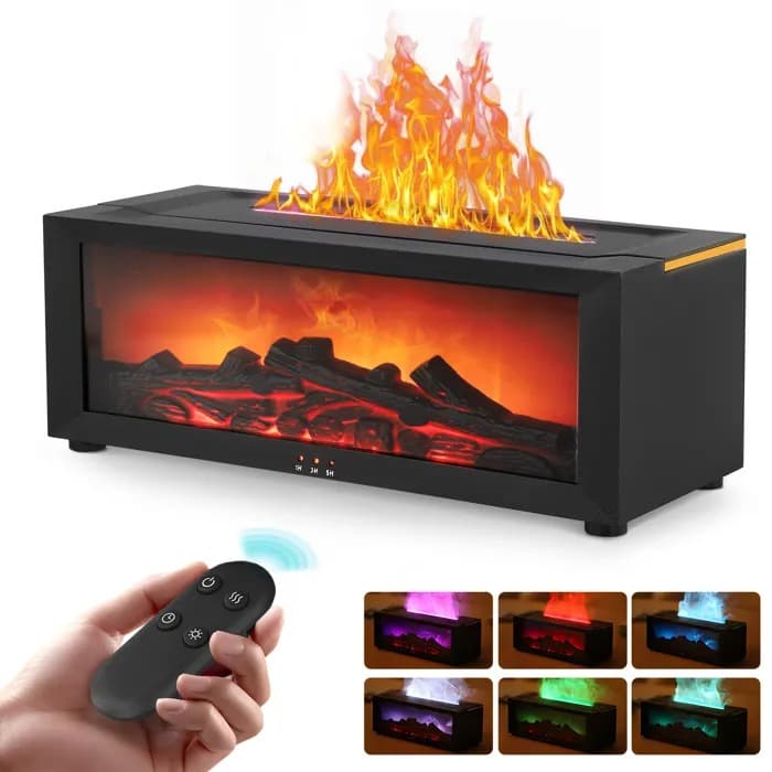 Humidificateur Effet Flamme 7 Couleurs - مرطب الهواء بتأثير اللهب الواقعي