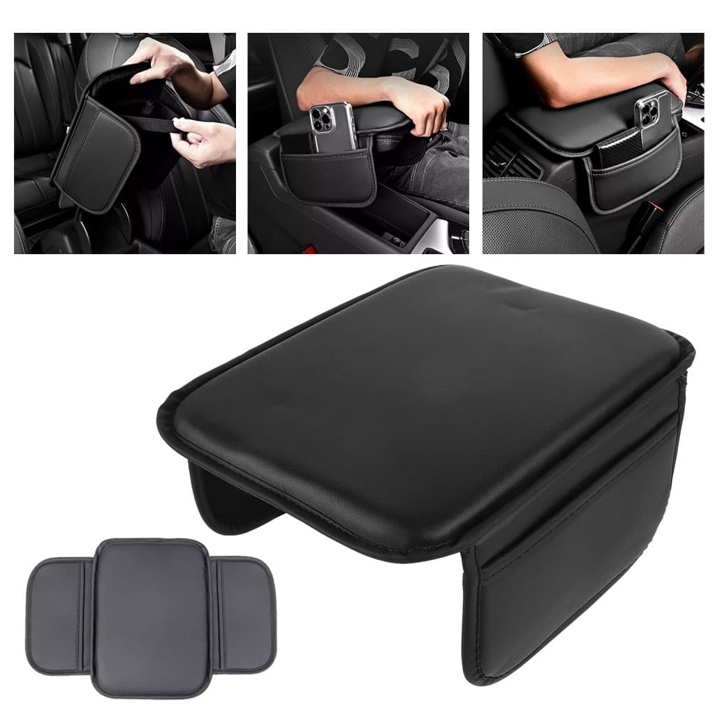 Coussin d'Accoudoir de Voiture avec Poches de Rangement - وسادة مسند ذراع السيارة المريحة مع جيوب تخزين