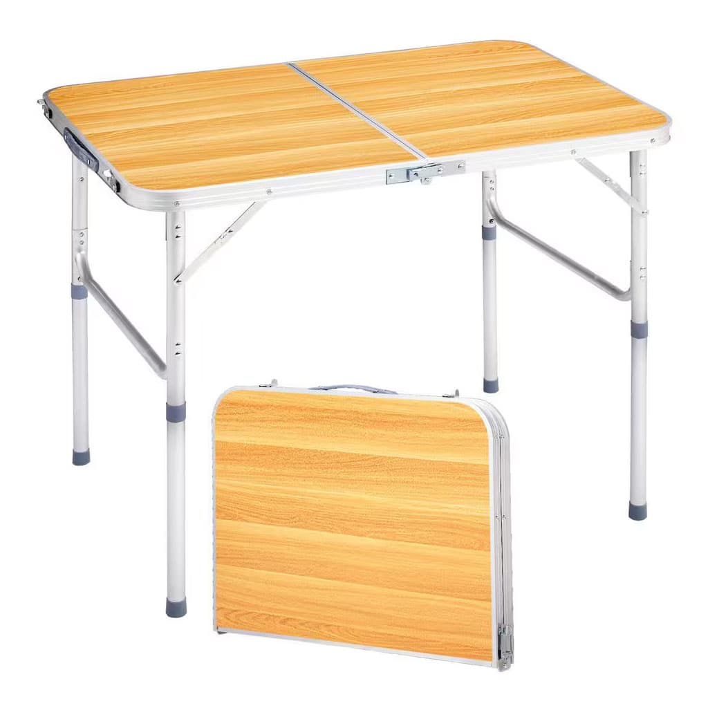 Table de Camping en Aluminium à Hauteur Réglable - طاولة تخييم ألمنيوم قابلة لتعديل الارتفاع