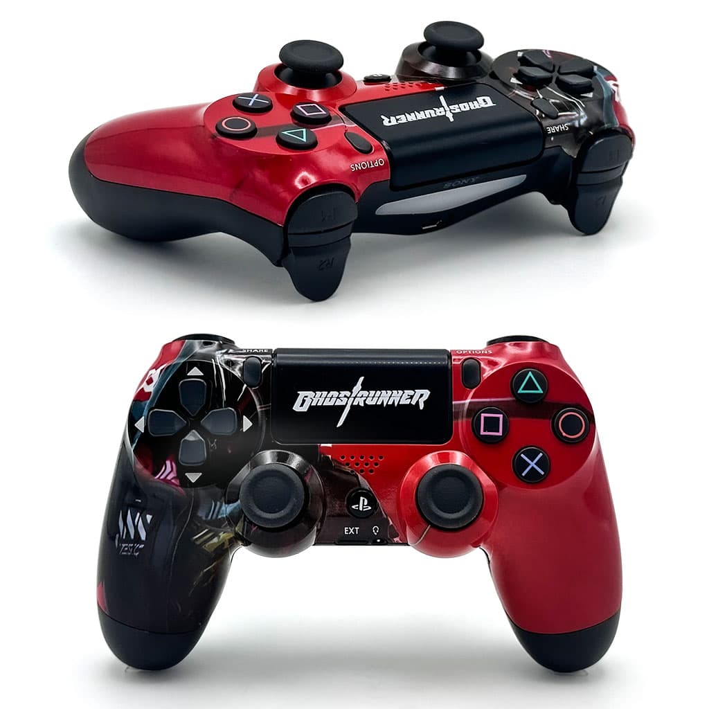 SONY DualShock Manette PS4 Sans Fil, Batterie Rechargeable (High Copy) – Edition Ghost Runner