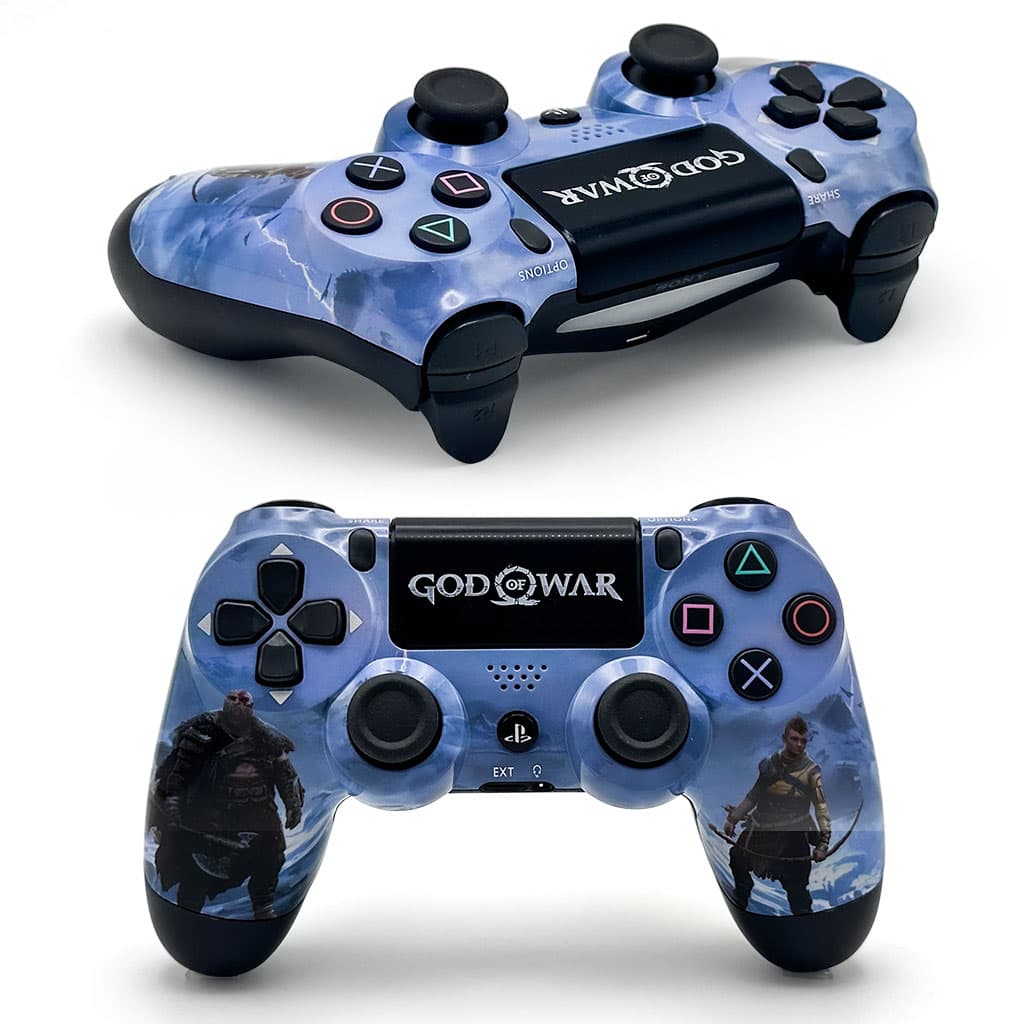 SONY DualShock Manette PS4 Sans Fil, Batterie Rechargeable (High Copy) – Edition Ragnarok