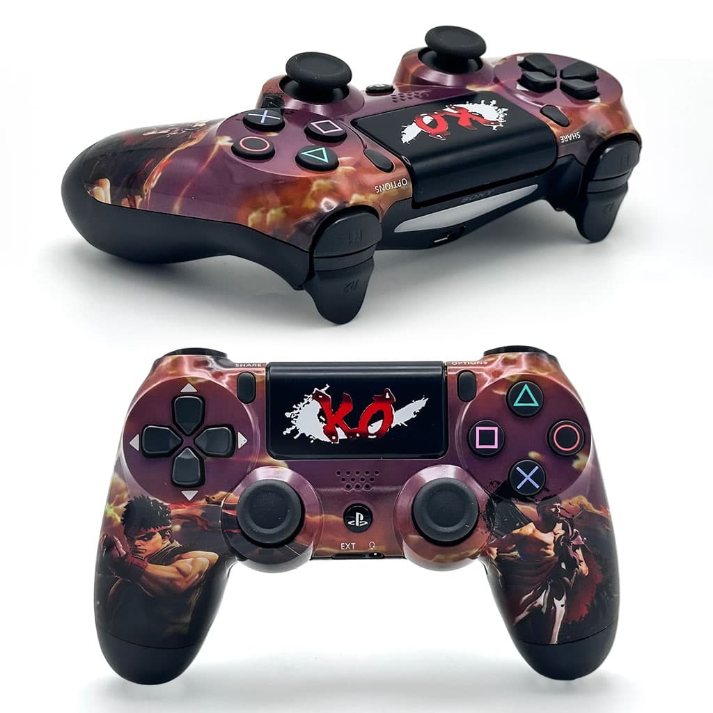 SONY DualShock Manette PS4 Sans Fil, Batterie Rechargeable (High Copy) – Edition Street Fighter V2