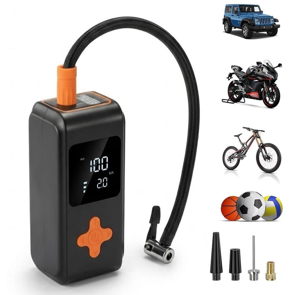 Gonfleur de pneus portable sans fil arrêt automatique MK-330 - جهاز ضغط العجلات محمول