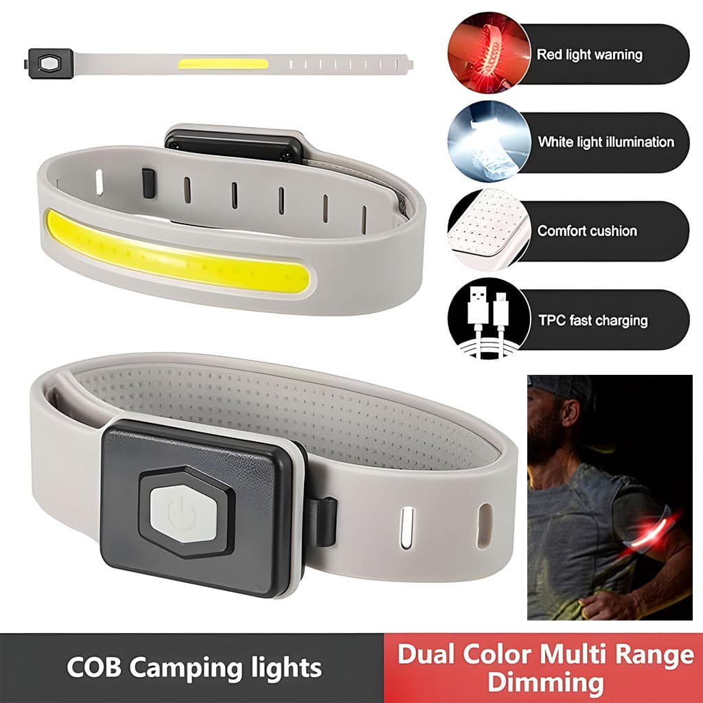 Brassard Lumineux LED Rechargeable pour Sport et Sécurité 1PCS - سوار الإضاءة الرياضي الذكي للأمان