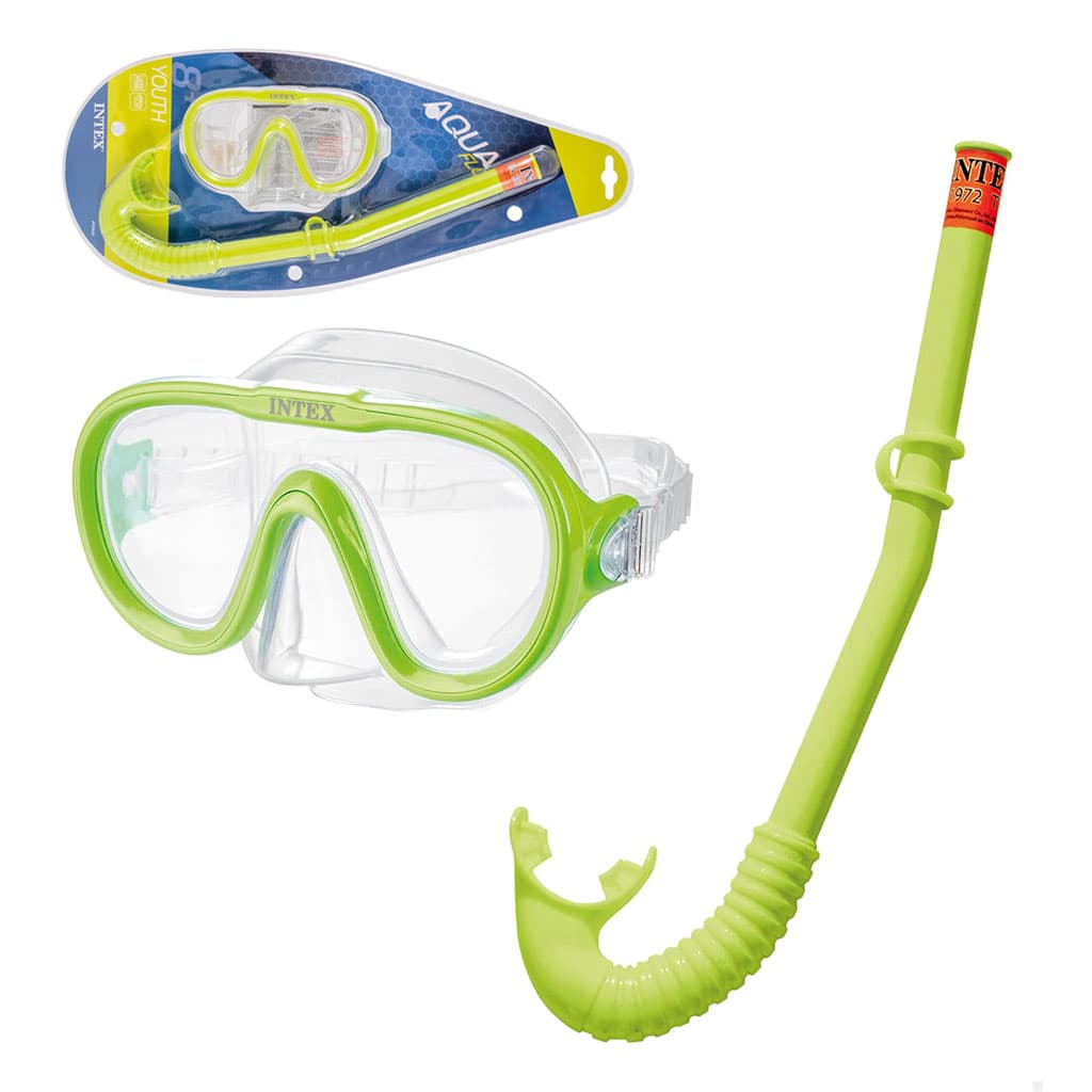 Kit de Natation Intex Adventure 55642 Masque Sea Scan et Tuba Hi-Flo pour Enfants - طقم السباحة والغوص للأطفال