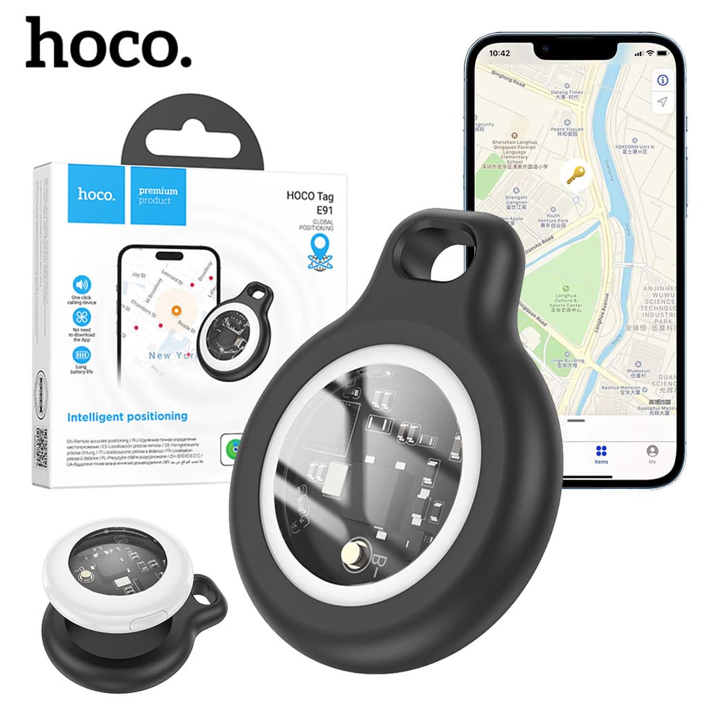 GPS Anti-perte Outil de localisation intelligent E91 HOCO - جهاز تحديد المواقع لهواتف الأيفون