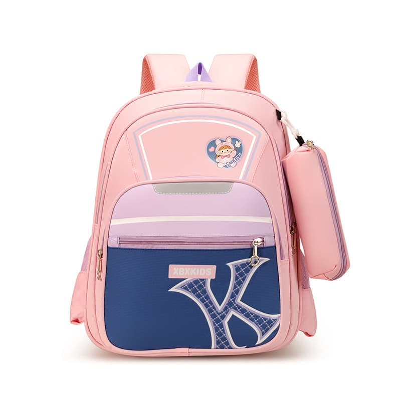 Sac à dos Scolaire pour enfants IKOZDS Orthopédique et Confortable Rose et Bleu - محفظة مدرسية للأطفال