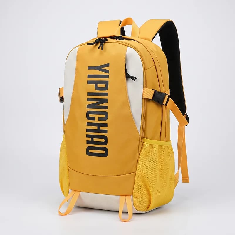 Sac à Dos Multifonction Grande Capacité Imperméable et Durable YIPINCHAO Jaune - حقيبة ظهر متعددة الاستخدامات مقاومة للماء ومتينة
