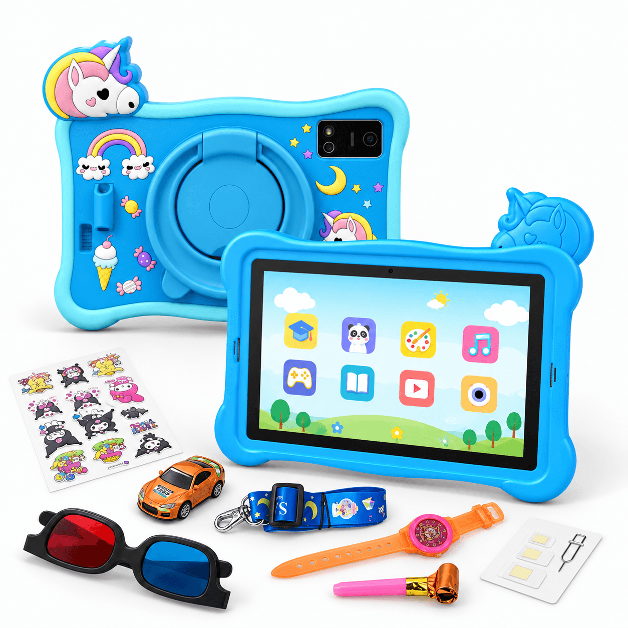 Tablette Éducative Pour Enfants 7 Pouces Android, 4G 256GB 12GB RAM - تابلت أطفال تعليمية 7 بوصة