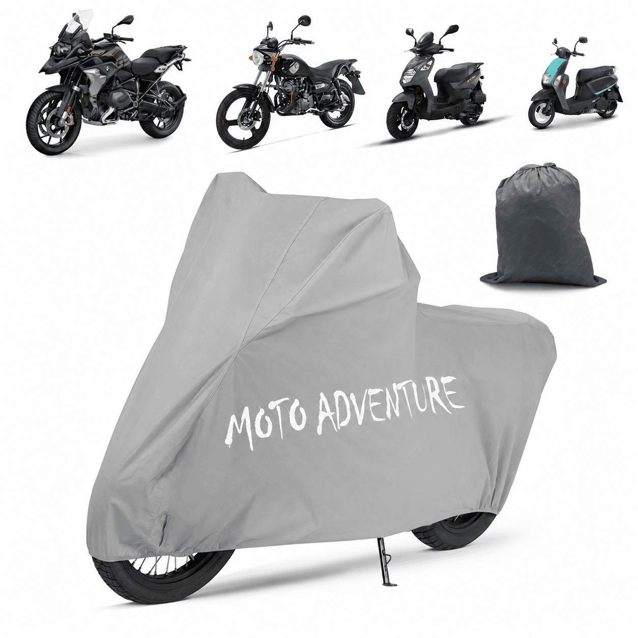 Housse de Moto Ultra Légère Taille Extensible Standard V3 - غطاء دراجة نارية احترافي قابل للتمدد