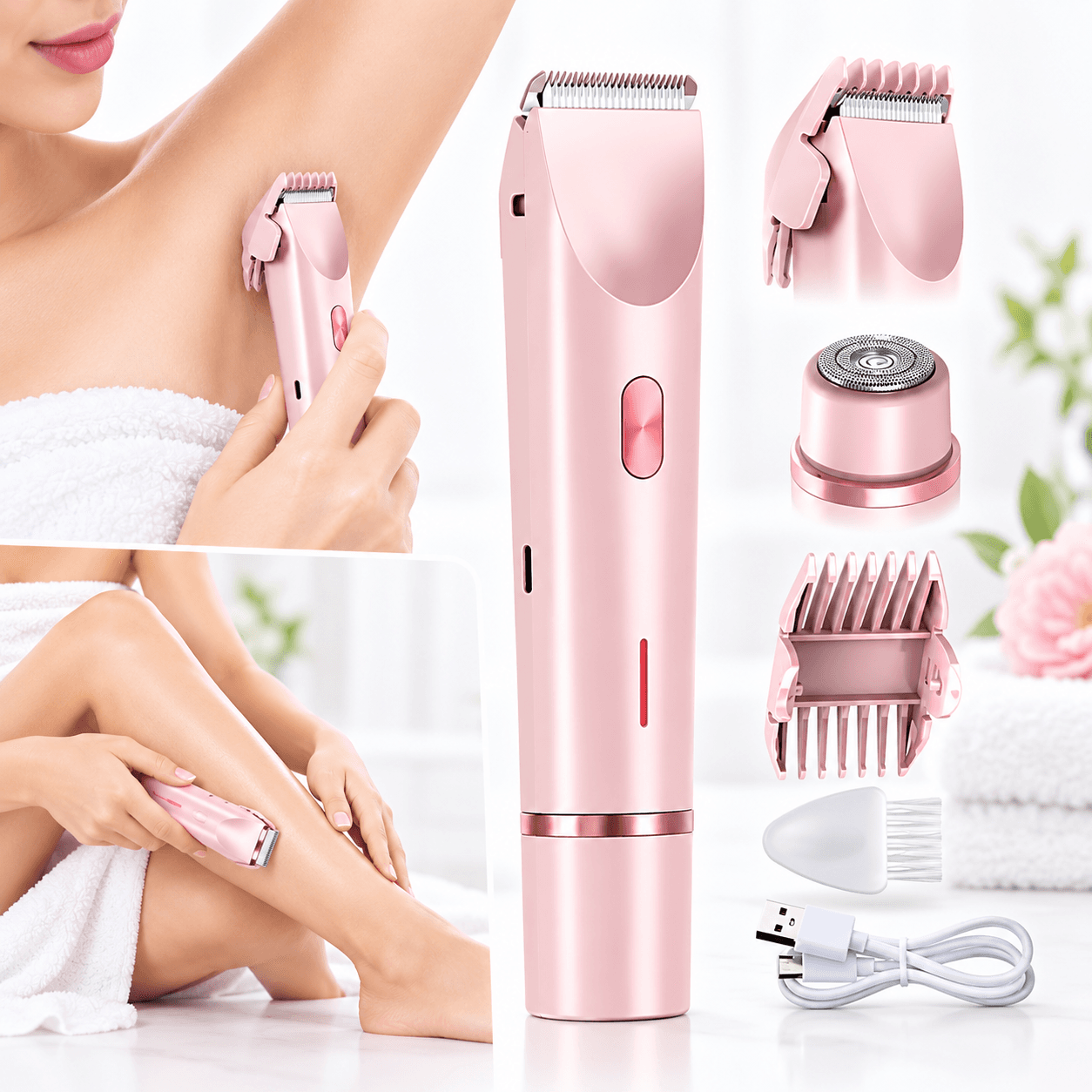 Rasoir Électrique 2-en-1 pour Femme ماكينة حلاقة نسائية 2 في 1