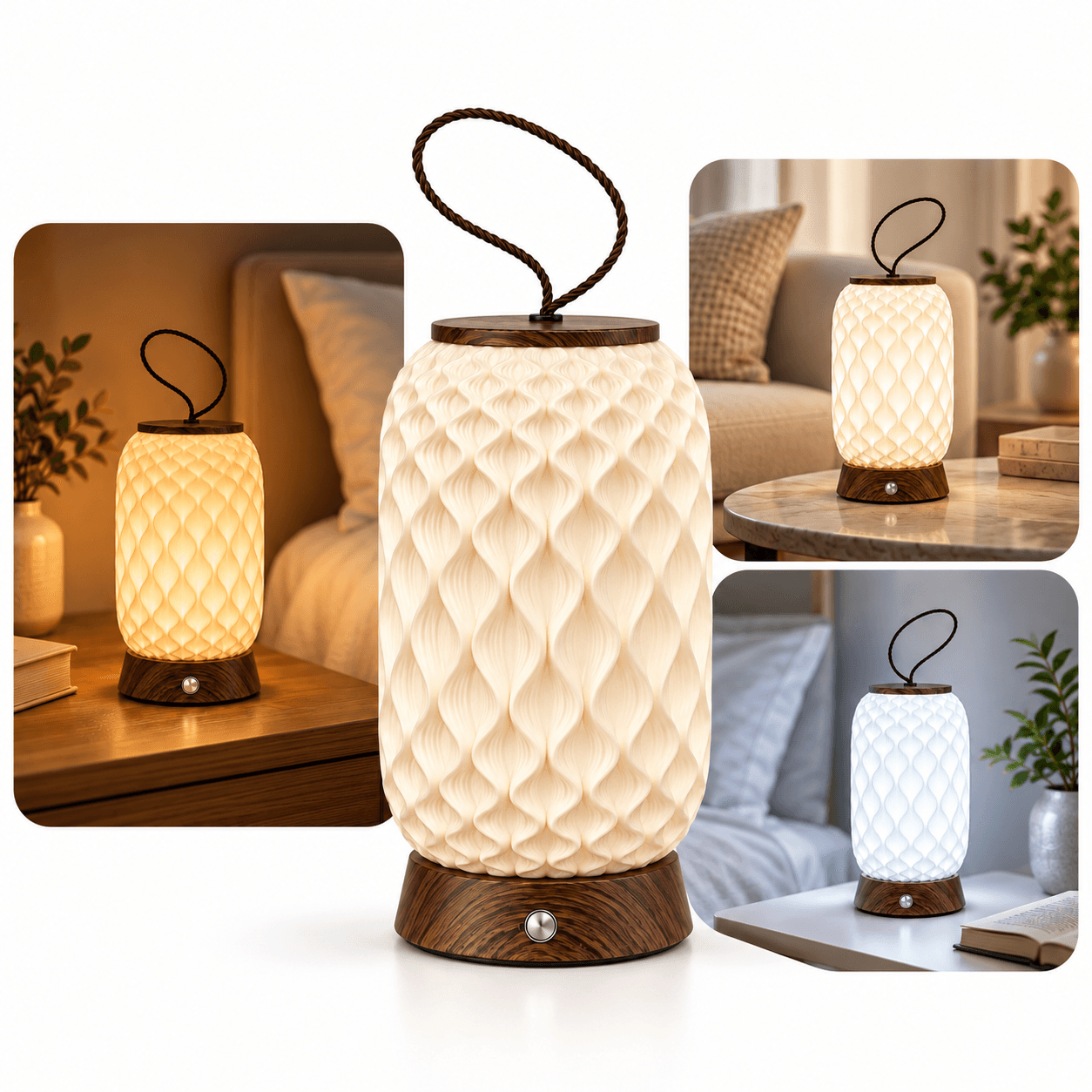 Lanterne LED Portable Sans Fil Style Lanterne Chinoise 1818-2 - مصباح طاولات وفانوس لاسلكي محمول أنيق