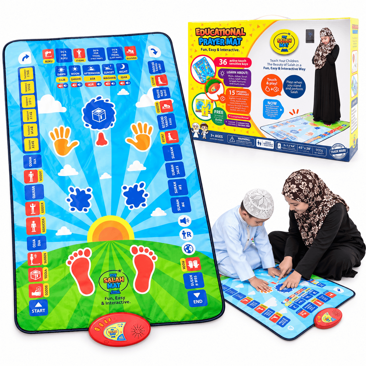 Tapis Pour Apprendre La Prière Aux Enfants سجادة الصلاة التعليمية