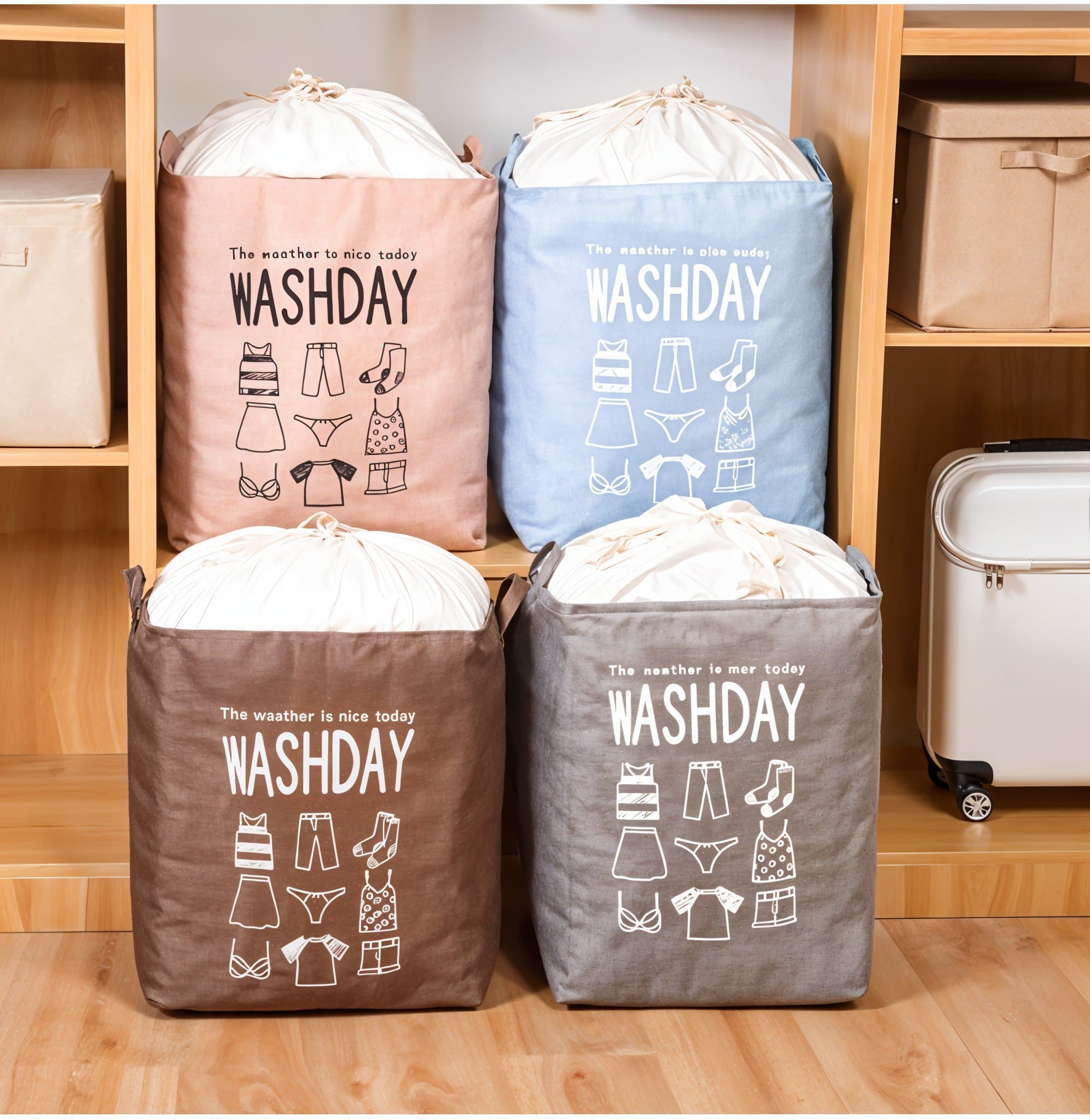 Panier à linge de grande capacité pliable pour vêtements couette