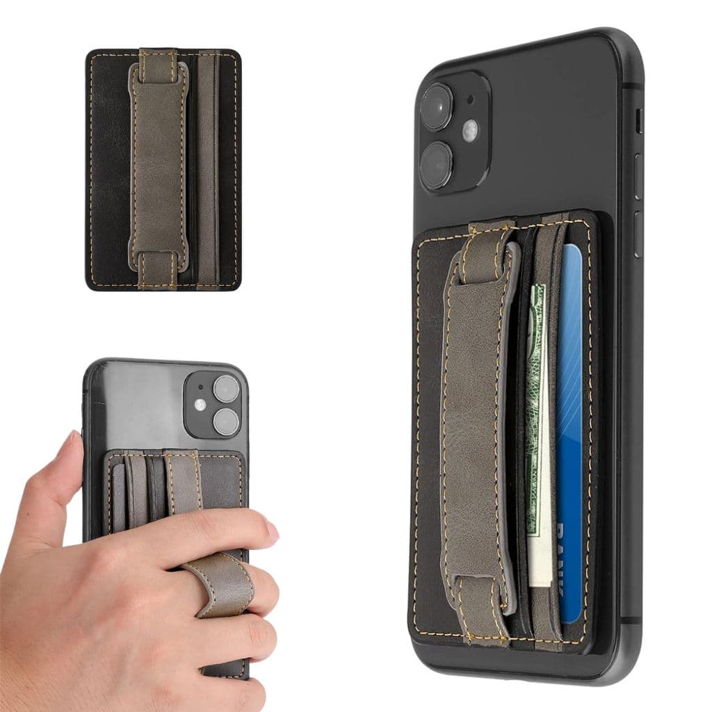 Étui porte-cartes pour téléphone portable auto-adhésif - حاملة بطاقات خلف الهاتف