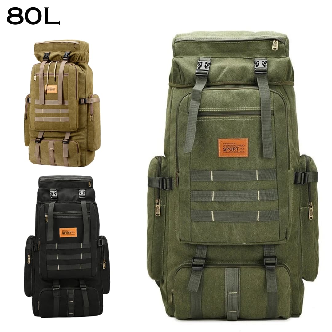 Sac à dos randonnée tactique militaire 80l imperméable